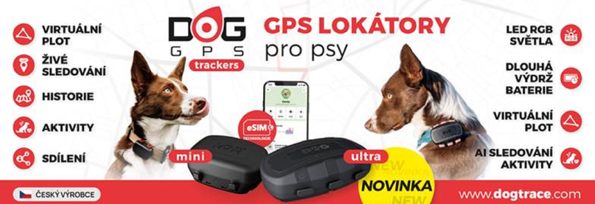 GPS lokátory pro psy