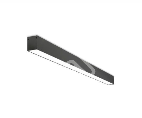 Stropní přisazené svítidlo STELLA LED 141 cm 51 W černá (6)