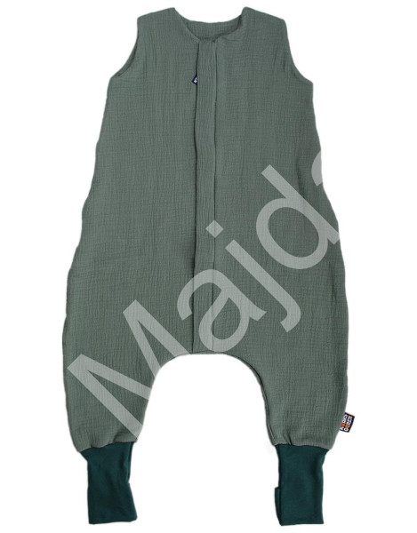 Kaarsgaren Letní spací pytel s nožičkami 80 cm olivový mušelín