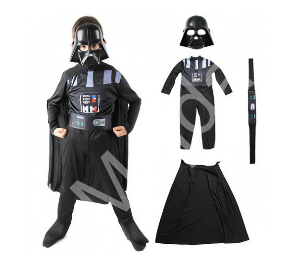 FunCo Dětský kostým Star wars Darth Vader s doplňky 122-134 L