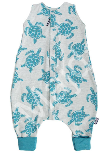 Kaarsgaren Merino spací pytel 80 cm želva aqua s nožičkami