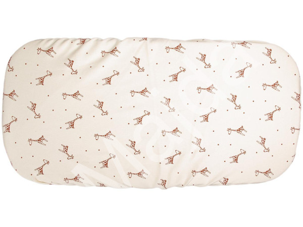 Kaarsgaren Bio-bavlněné prostěradlo do kočárku žirafa