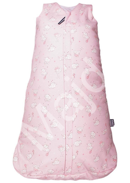 Kaarsgaren Zateplený spací pytel 80 cm růžový slon