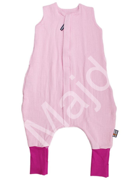 Kaarsgaren Letní spací pytel s nožičkami 90 cm růžový mušelín