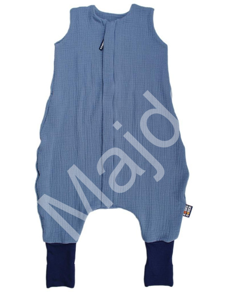 Kaarsgaren Letní spací pytel s nožičkami 70 cm modrý mušelín