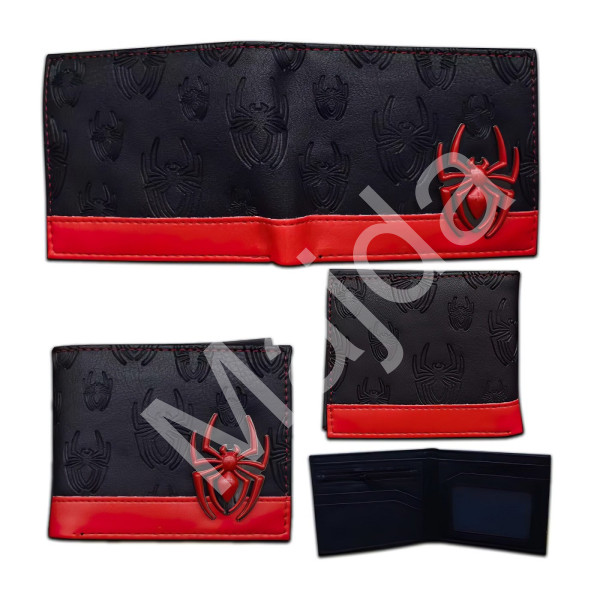 bHome Peněženka Spiderman s 3D kovovým znakem Embossed