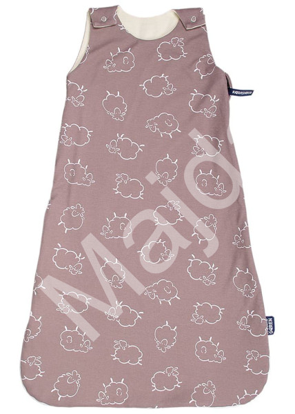 Kaarsgaren Merino spací pytel 60 cm ovečky hnědé zip na boku