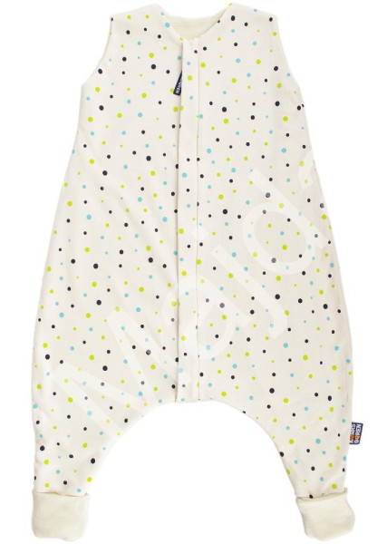 Kaarsgaren Merino spací pytel 90 cm bio puntíky s nožičkami