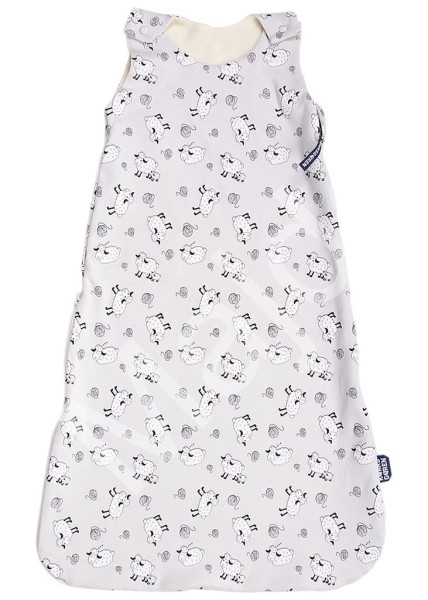 Kaarsgaren Merino spací pytel 70 cm bio ovečky šedé zip na boku