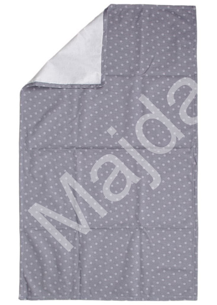 Kaarsgaren Přebalovací podložka Tencel šedé puntíky 48 x 80 cm