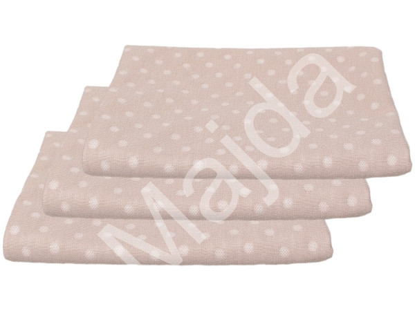 Kaarsgaren 3 ks Přebalovací podložka Tencel béžové puntíky 48 x 80 cm