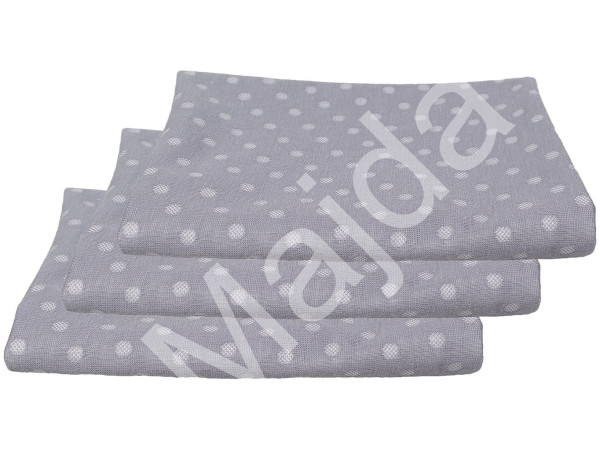 Kaarsgaren 3 ks Přebalovací podložka Tencel šedé puntíky 48 x 80 cm