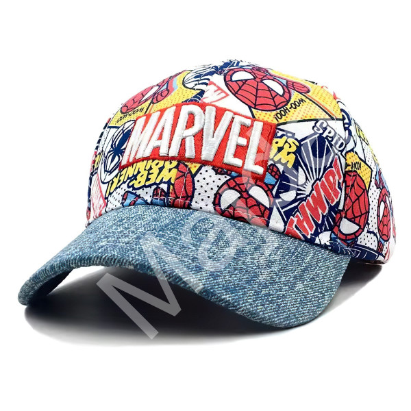 Snugs Dětská kšiltovka Komiks Marvel s potiskem a nášivkou M