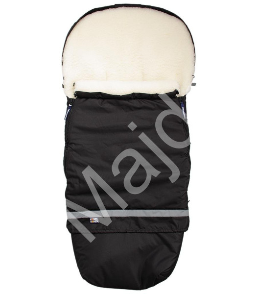 Kaarsgaren Černý merino fusak do kočárku