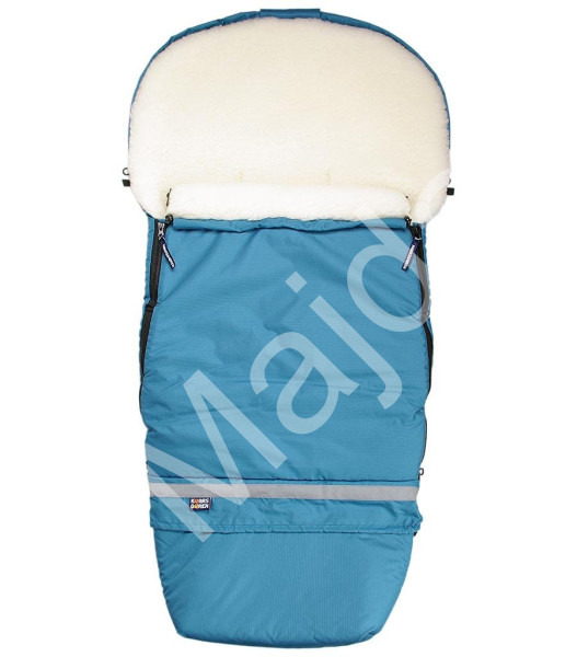 Kaarsgaren Petrolejový merino fusak do kočárku