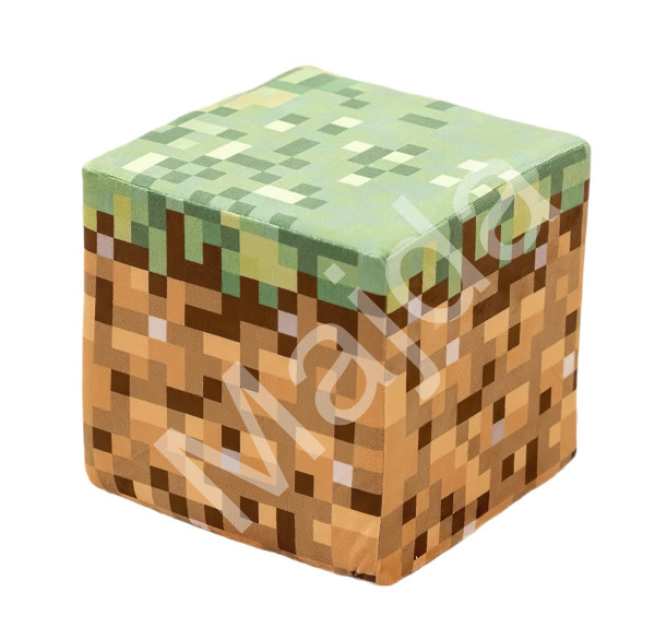 Plush Pěnová kostka Minecraft blok Tráva 20cm