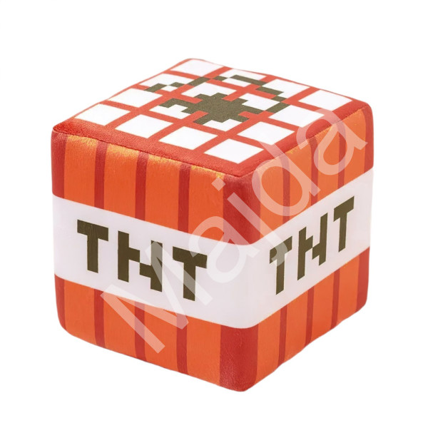 Plush Pěnová kostka Minecraft blok TNT 20cm