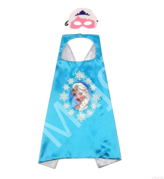 FunCo Dětský karnevalový převlek Frozen Elsa s vločkami 2v1