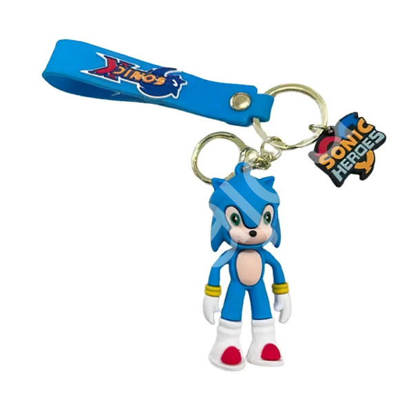 Bagito Dětská klíčenka Ježek Sonic modrý s poutkem a karabinou 22cm