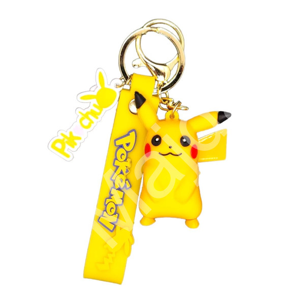 Bagito Dětská klíčenka Pokémon Pikachu s poutkem a karabinou 22cm