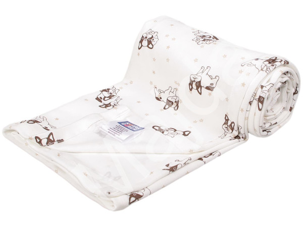 Kaarsgaren Letní bavlněná deka 150×200 cm – buldočci