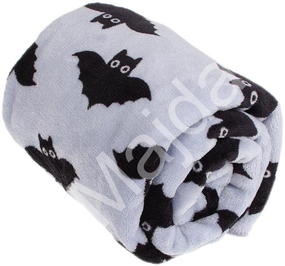 Kaarsgaren Deka Flanel fleece netopýři 70x100cm