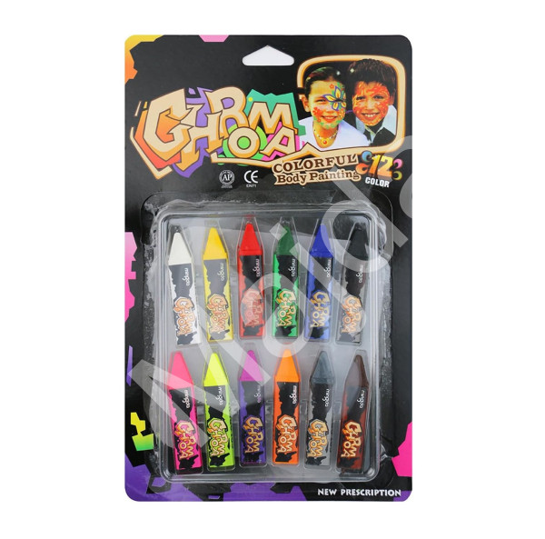 FunCo Dětská sada Tyčinky na obličej a tělo 12ks