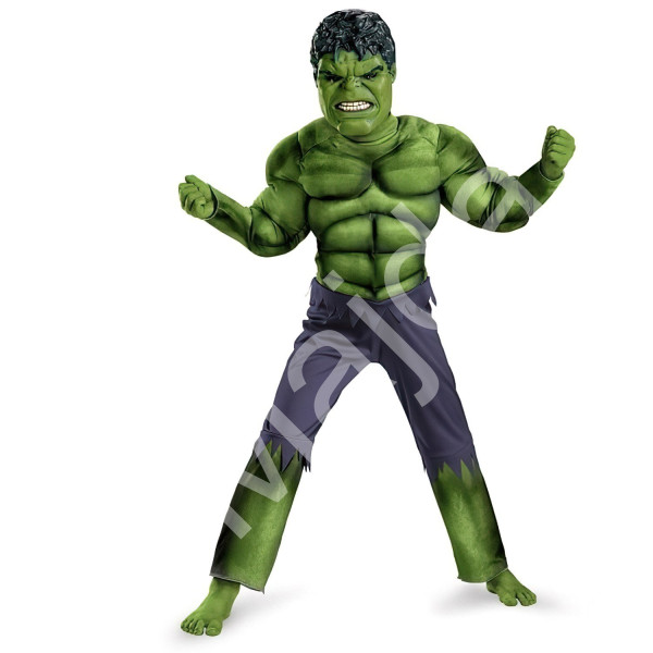 FunCo Dětský kostým Svalnatý Hulk s maskou 110-122 M