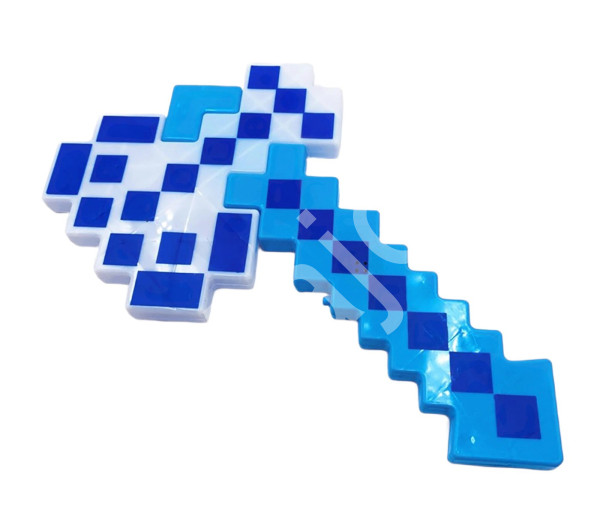 FunCo Svítící diamantová sekera se zvuky Minecraft 35cm