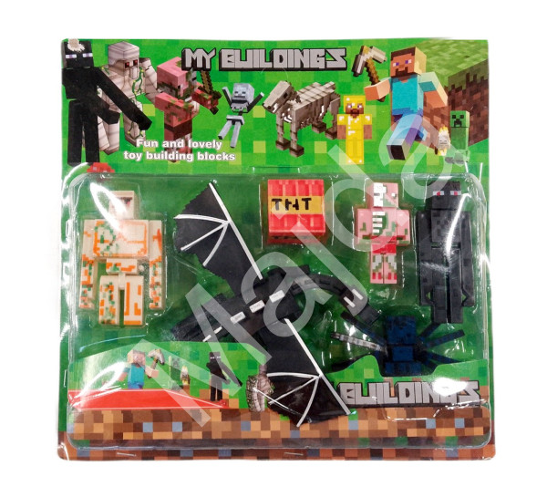 Toybit Kolekce figurek Minecraft My Buildings Enderdragon 6ks