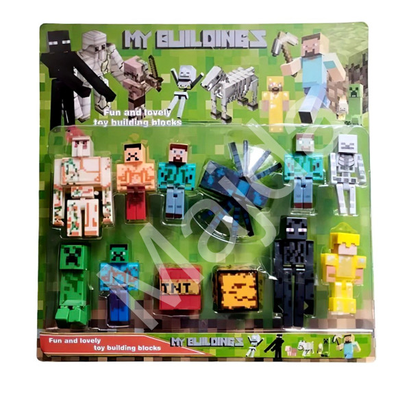 Toybit Kolekce figurek Minecraft play set 12ks
