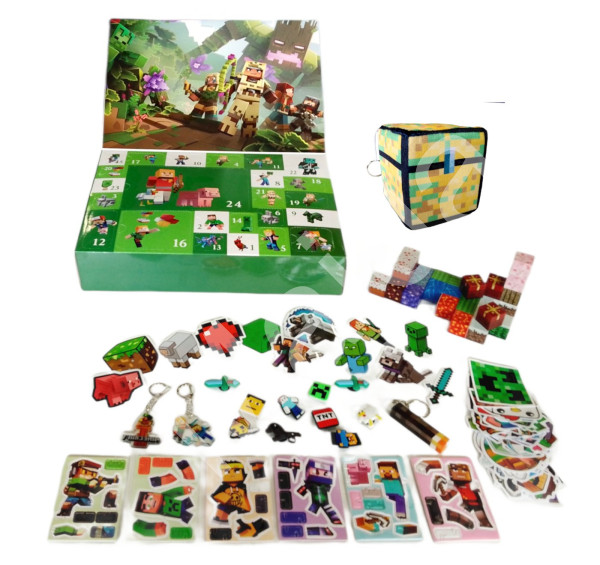 Toybit Adventní kalendář Minecraft Magnetické kostky a jiná překvapení