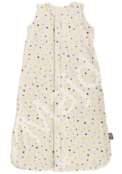 Kaarsgaren Celoroční merino spací pytel 100 cm bio puntíky