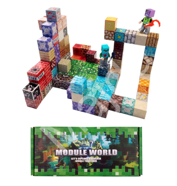 Toybit Magnetická stavebnice Minecraft Special blocks 102ks
