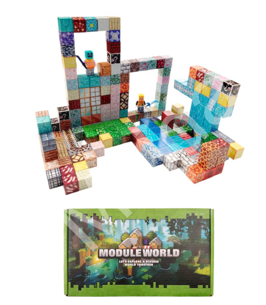 Toybit Magnetická stavebnice Minecraft Special blocks 202ks