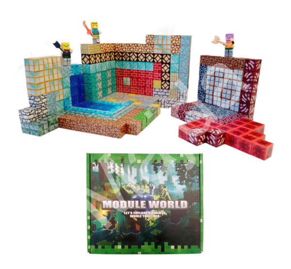 Toybit Magnetická stavebnice Minecraft Special blocks 303ks