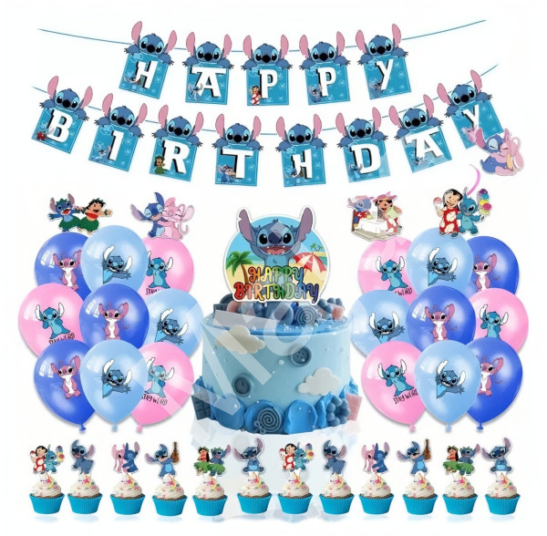 FunCo Velká narozeninová sada Lilo a Stitch 46ks