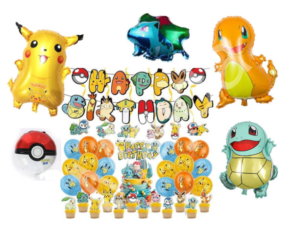 FunCo Maxi narozeninová sada Pokémon 65ks