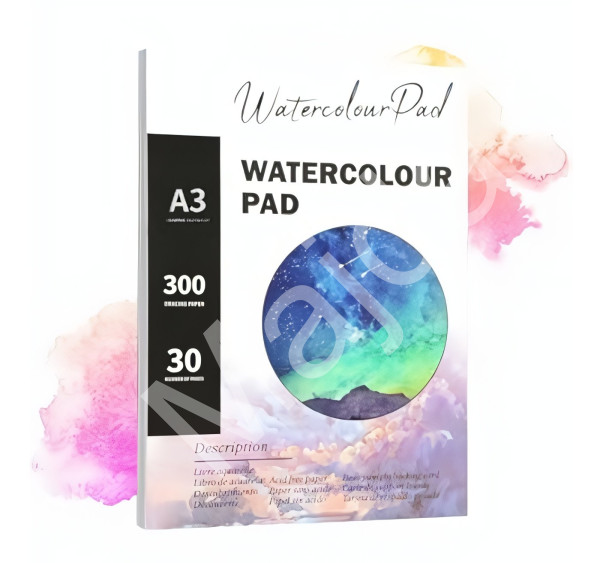 Kolorits Malířský akvarelový blok Aqua - 180g 24 listů A3