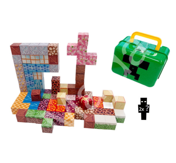 Toybit Magnetická stavebnice Minecraft Creeper box 98ks