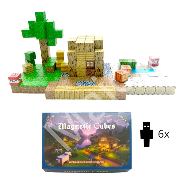 Toybit Magnetická stavebnice Minecraft Block World TNT building 198ks