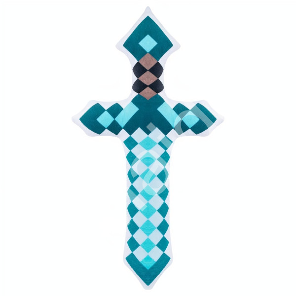 Toybit Plyšový polštář Minecraft diamantový meč 60cm