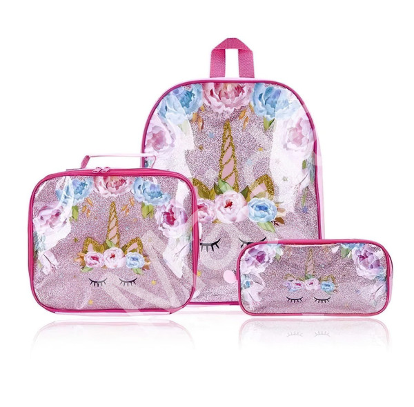 Toybit Dětský školní set Unicorn 3v1