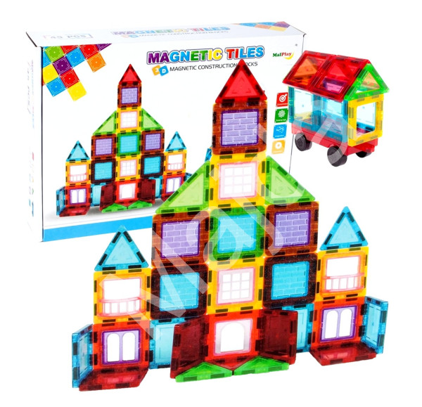 Toybit Magnetická 3D stavebnice Buildings 45ks
