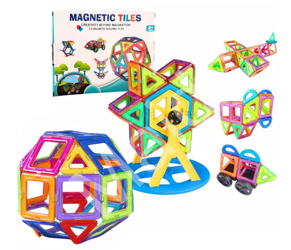Toybit Magnetická 3D stavebnice Circle s kolotočem 74ks