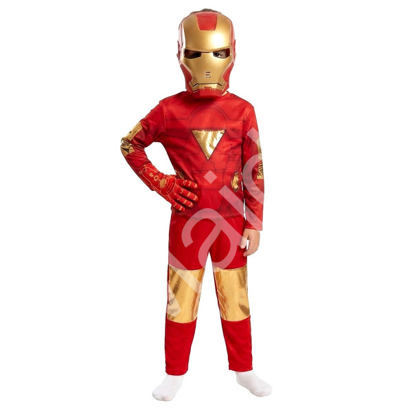 bHome Dětský kostým Iron man s maskou a rukavicemi 122-134 L