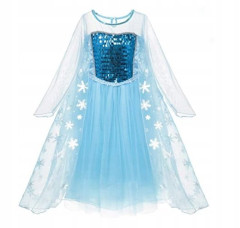bHome Dětský kostým ELSA s flitry 98-104 S