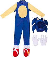 bHome Dětský kostým Sonic s maskou a rukavicemi 122-128 M