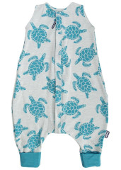 Kaarsgaren Merino spací pytel 80 cm želva aqua s nožičkami