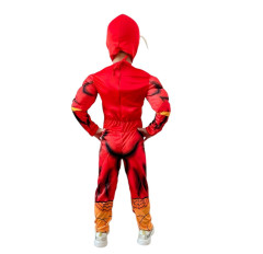 FunCo Dětský kostým Svalnatý Flash s maskou 122 - 134 L
